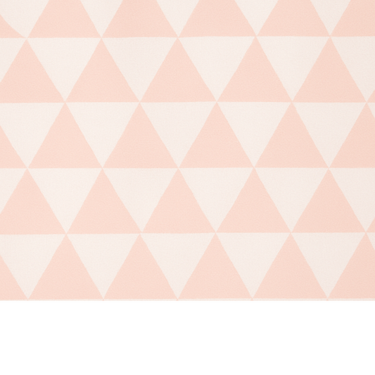 Coupon 45x45cm - Tissu coton Motif triangles corail