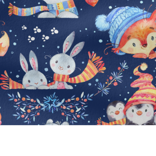 Coupon 50x50cm - Tissu coton Motif animaux