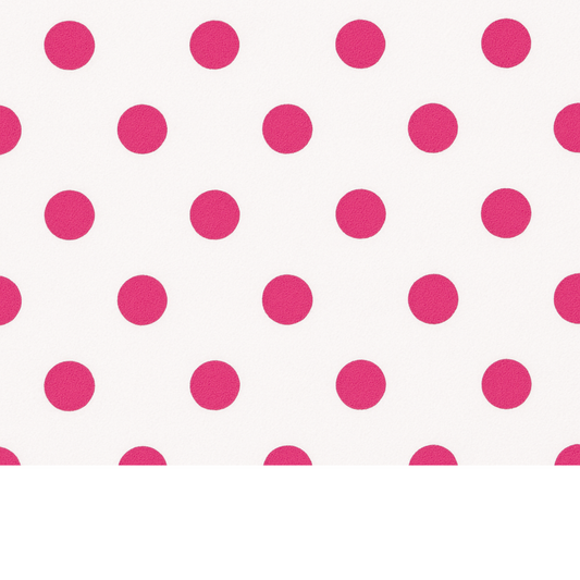 Coupon 45x45cm - Tissu coton Motif pois 25mm fuchsia