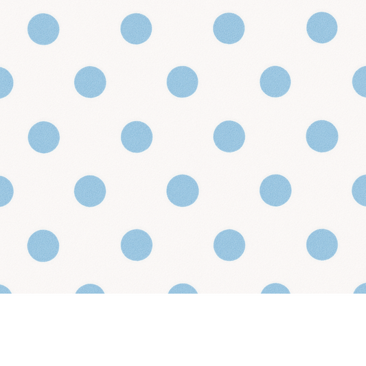 Coupon 45x45cm - Tissu coton Motif pois 25mm bleu