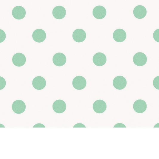 Coupon 45x45cm - Tissu coton Motif pois 25mm menthe