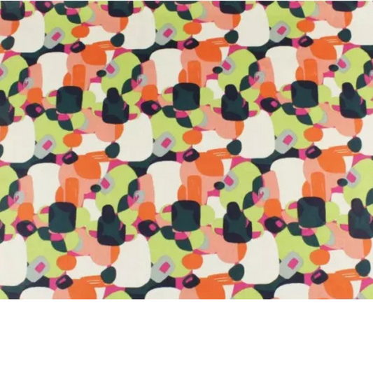 Coupon 45x45cm - Tissu coton Motif formes géométriques