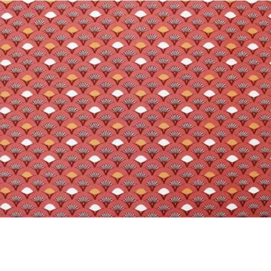 Coupon 50x50cm - Tissu coton Motif éventails