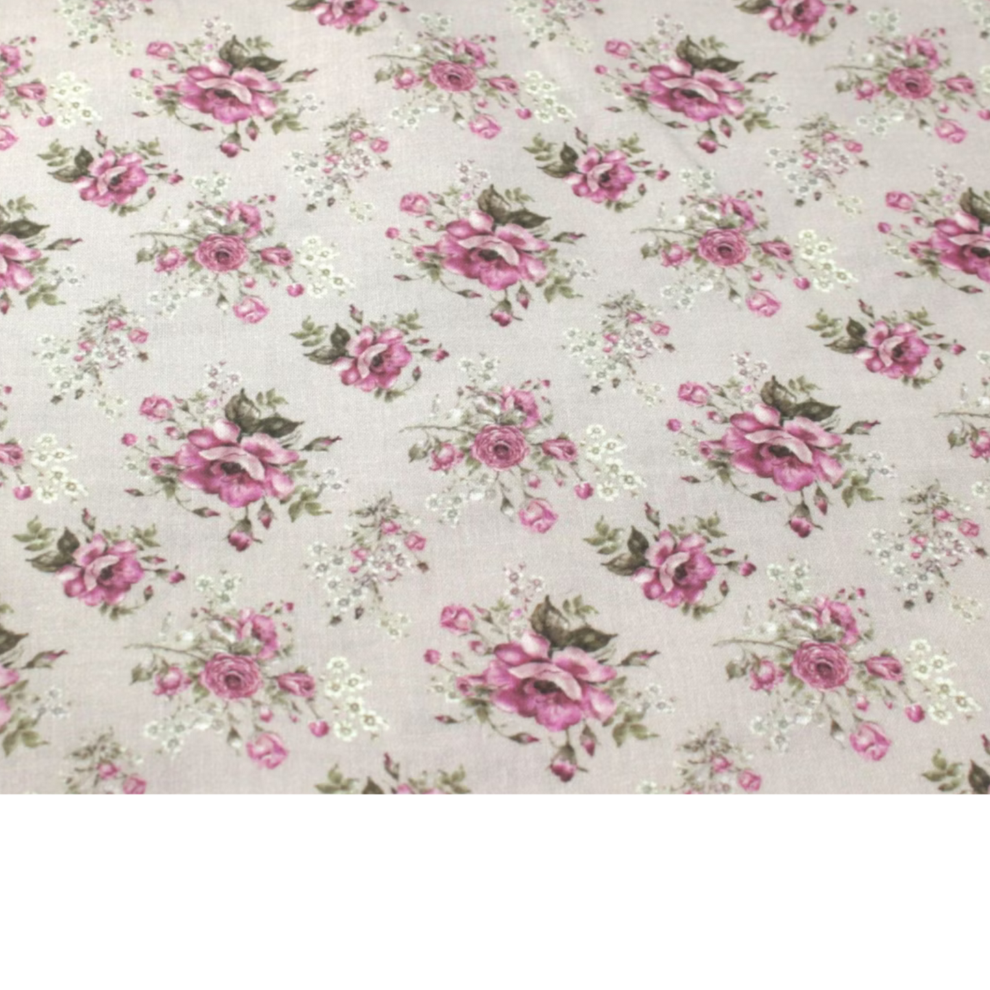 Coupon 45x45cm - Tissu coton Motif fleurs