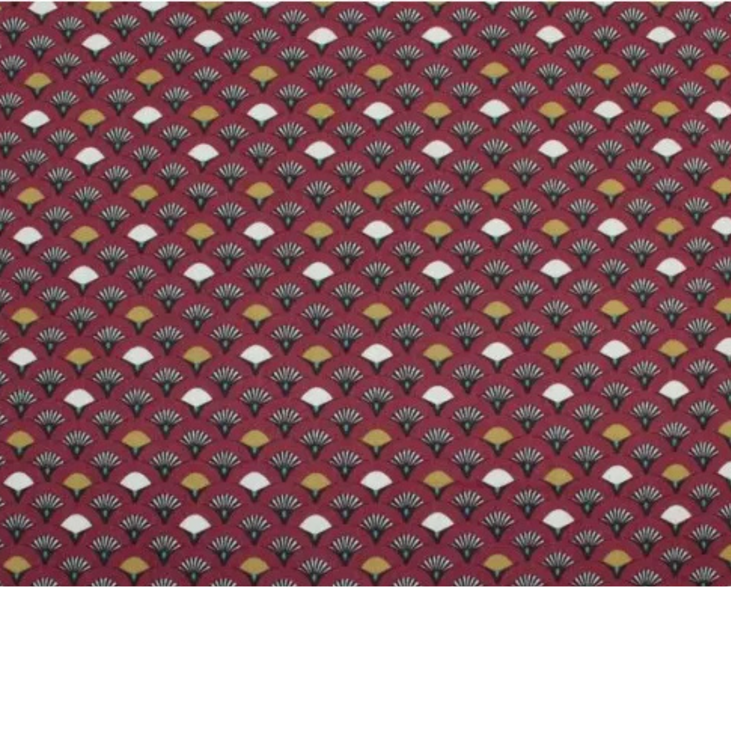 Coupon 50x50cm - Tissu coton Motif éventails