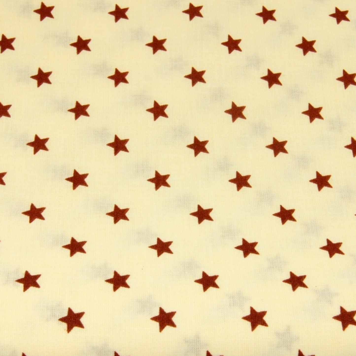 Coupon 45x45cm - Tissu coton Motif étoiles marron/creme