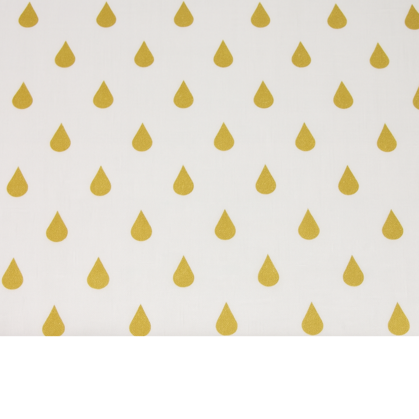 Coupon 45x45cm - Tissu coton Motif gouttes d'eau doré