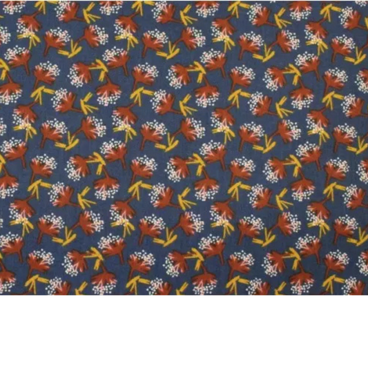 Coupon 50x50cm - Tissu coton Motif fleurs