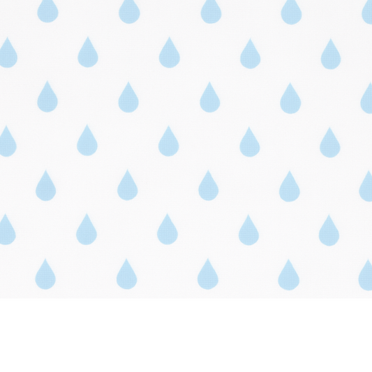 Coupon 45x45cm - Tissu coton Motif gouttes d'eau bleu