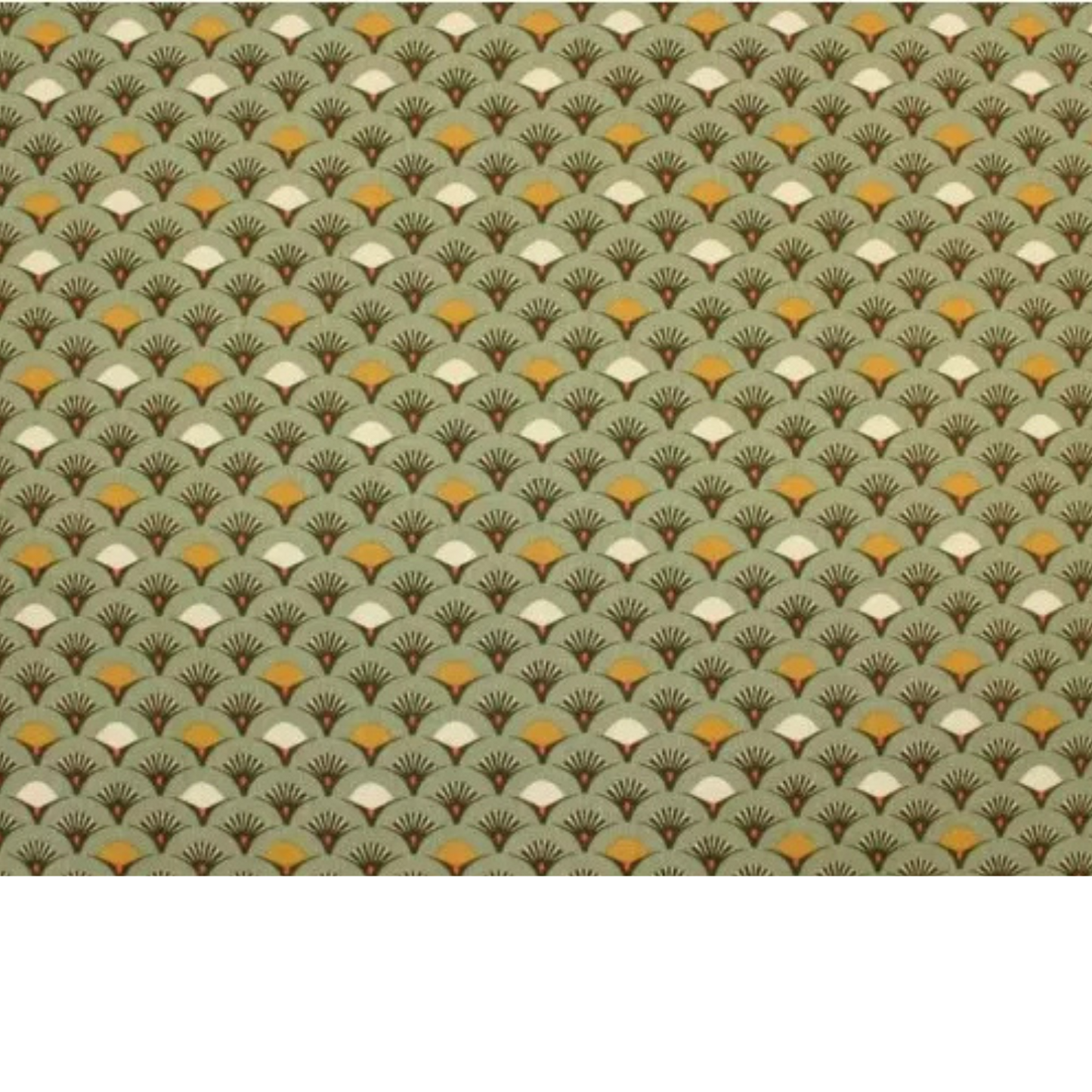 Coupon 50x50cm - Tissu coton Motif éventails