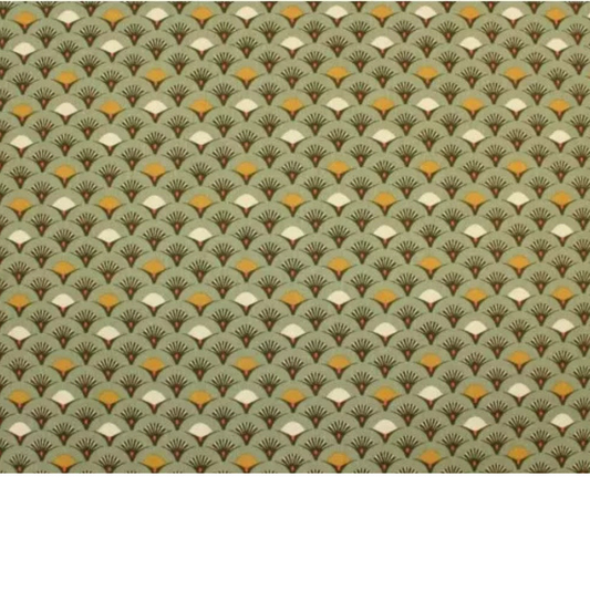 Coupon 50x50cm - Tissu coton Motif éventails