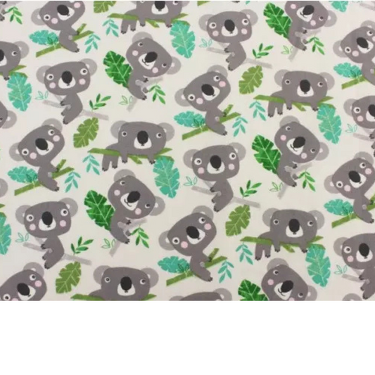 Coupon 50x50cm - Tissu coton Motif Koalas