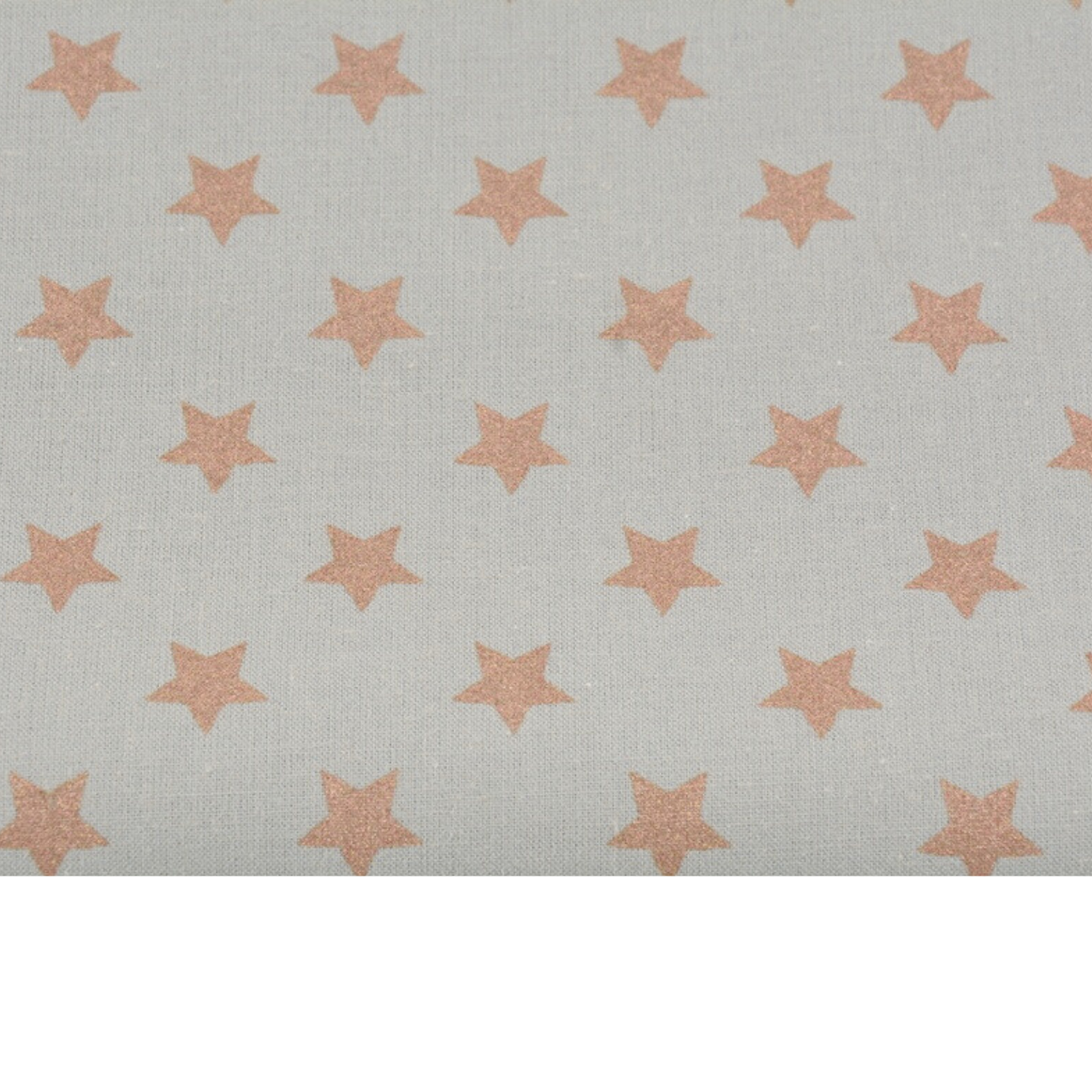 Coupon 45x45cm - Tissu coton Motif étoiles cuivrés fond gris
