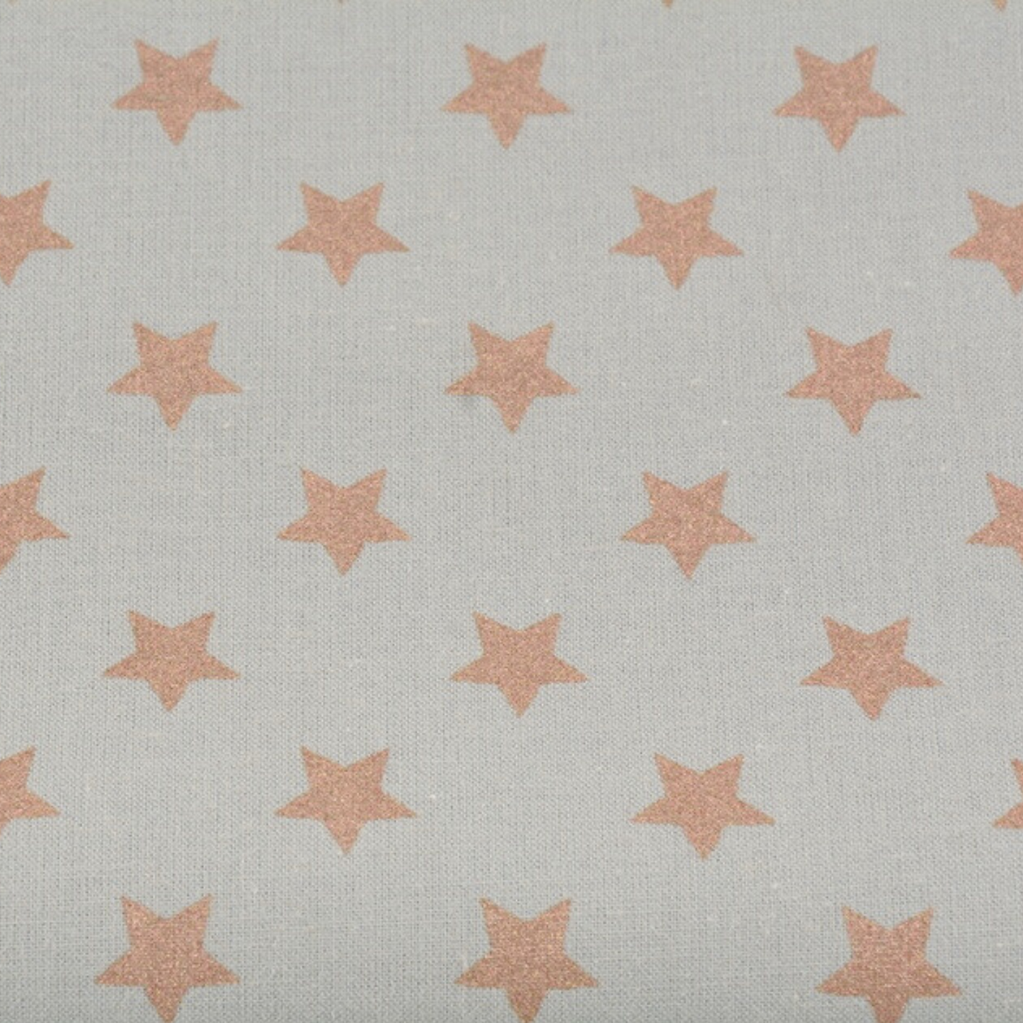 Coupon 45x45cm - Tissu coton Motif étoiles cuivrés fond gris
