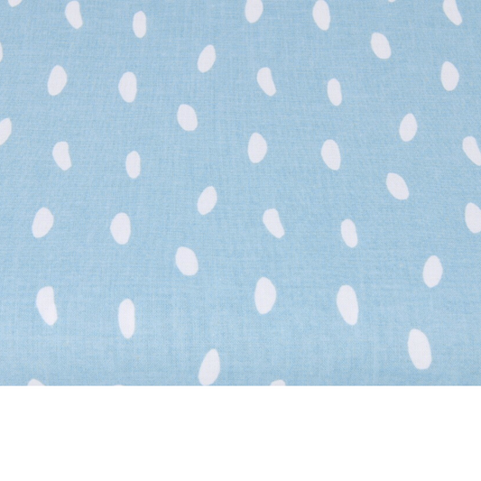Coupon 45x45cm - Tissu coton Motif bleu/blanc