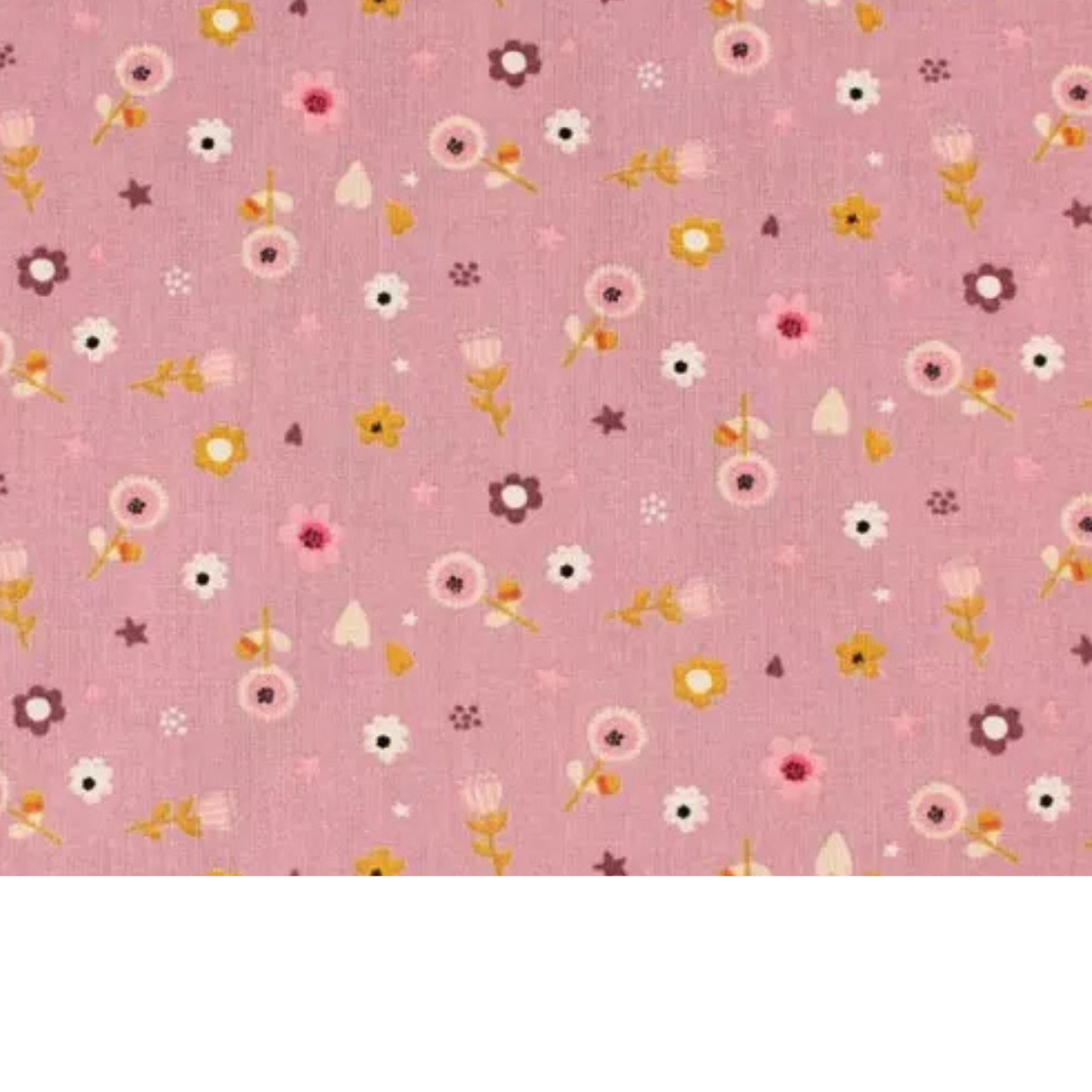 Coupon 45x45cm - Tissu coton Motif fleurs