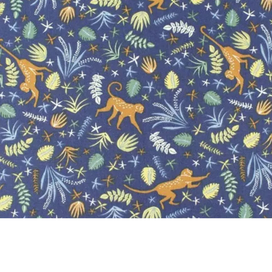 Coupon 50x50cm - Tissu coton Motif singes