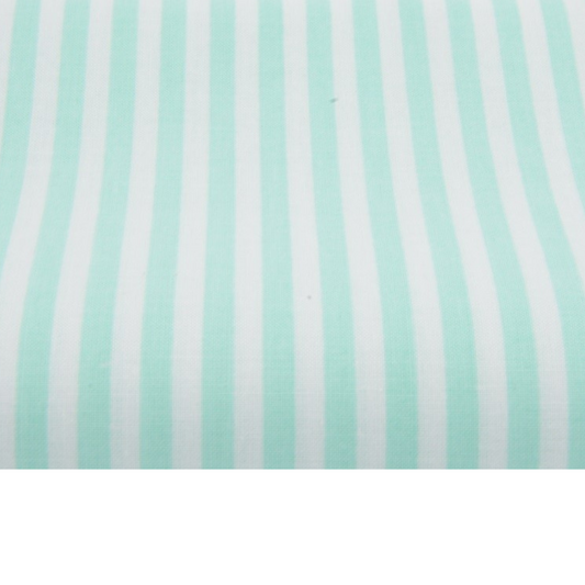 Coupon 45x45cm - Tissu coton Motifs rayures menthe
