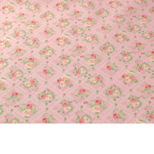 Coupon 45x45cm - Tissu coton Motif fleurs