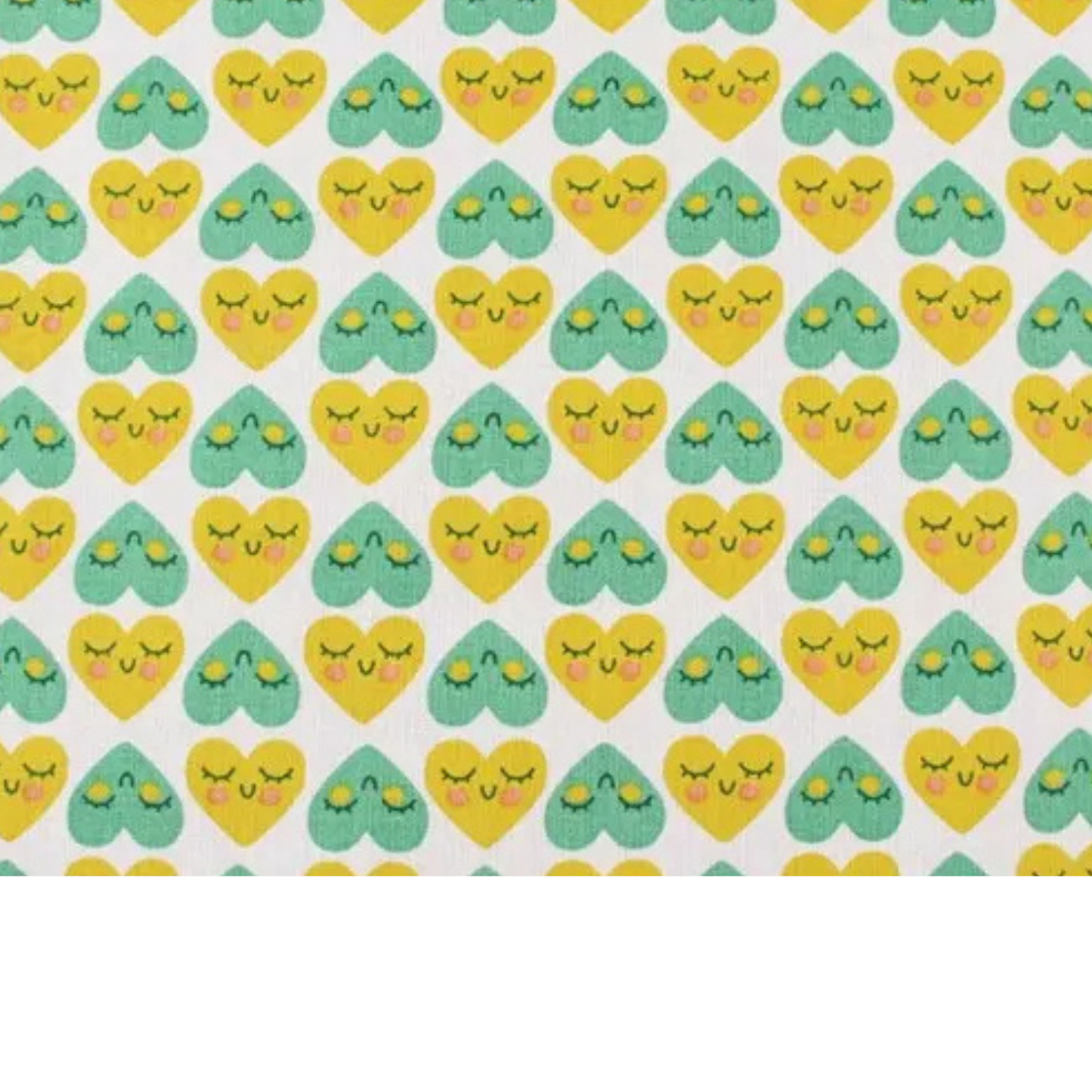 Coupon 50x50cm - Tissu coton Motif coeurs