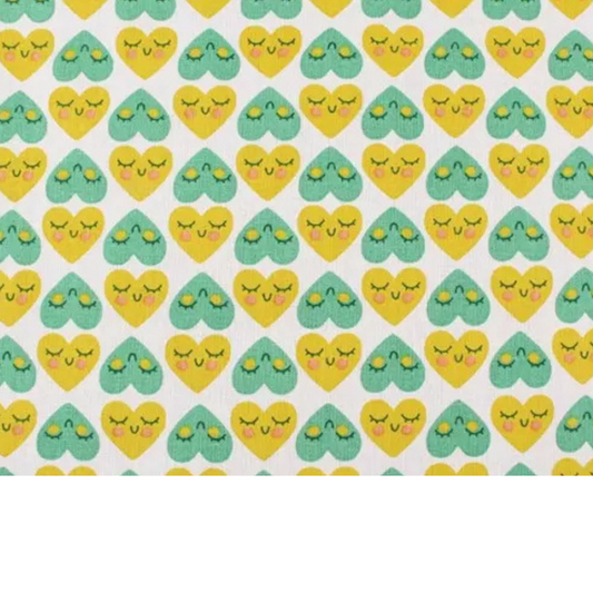 Coupon 50x50cm - Tissu coton Motif coeurs