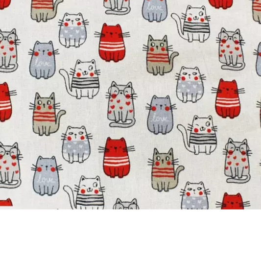Coupon 45x45cm - Tissu coton Motif chats