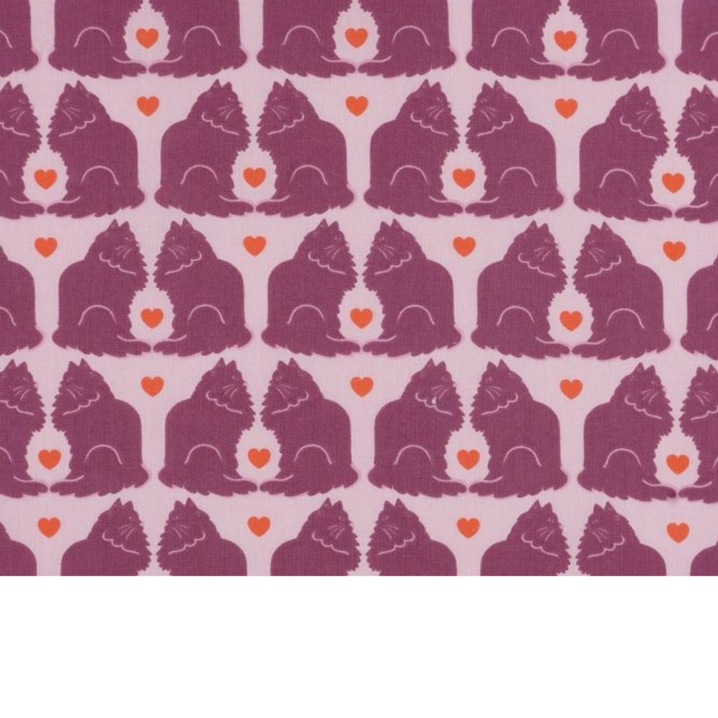 Coupon 50x50cm - Tissu coton Motif chats