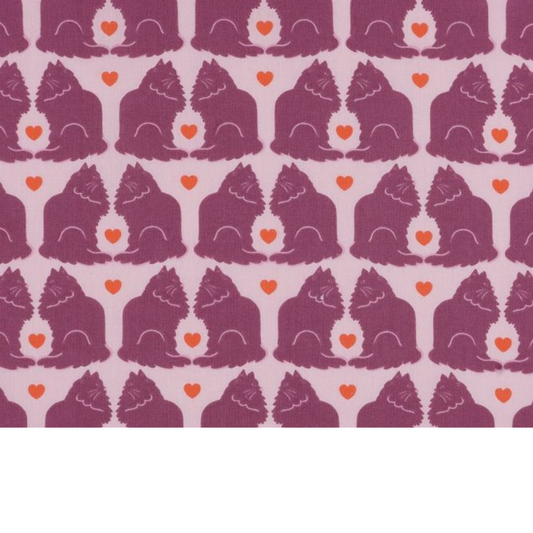 Coupon 50x50cm - Tissu coton Motif chats