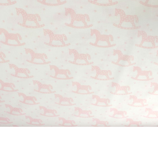 Coupon 45x45cm - Tissu coton Motif cheval à bascule