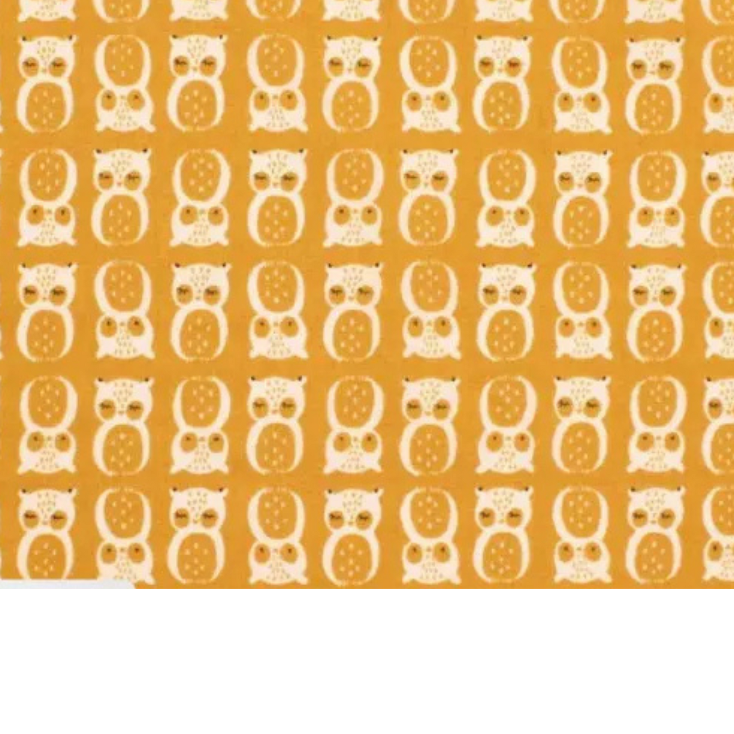 Coupon 50x50cm - Tissu coton Motif hiboux