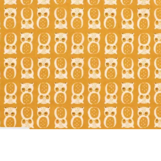 Coupon 50x50cm - Tissu coton Motif hiboux