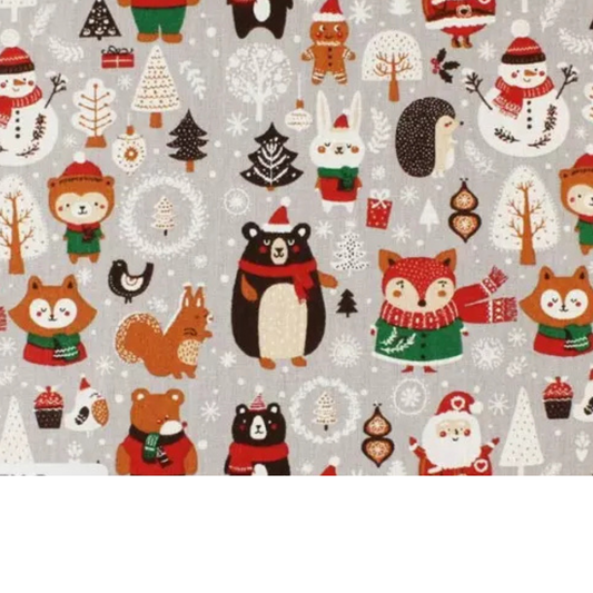 Coupon 45x45cm - Tissu coton Motif Noël