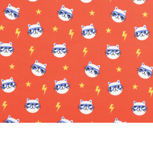 Coupon 50x50cm - Tissu coton Motif chats