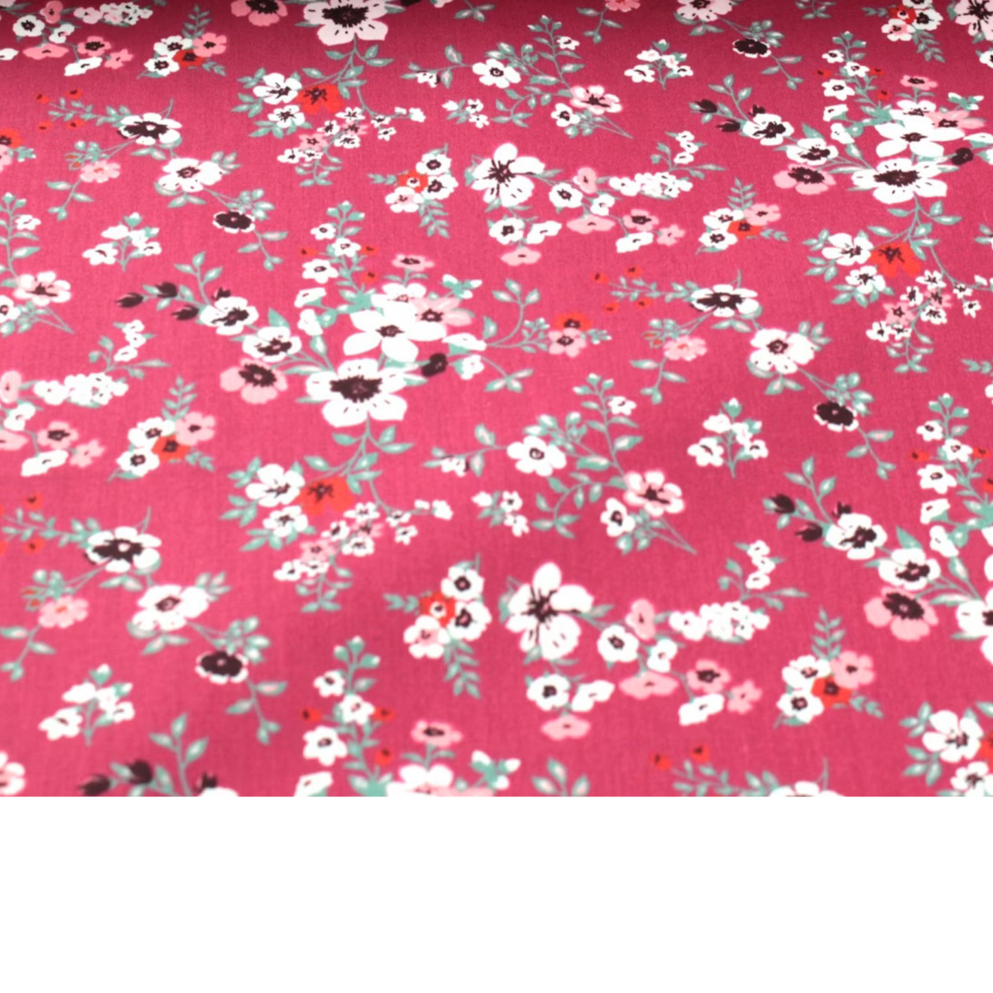 Coupon 45x45cm - Tissu coton Motif fleurs