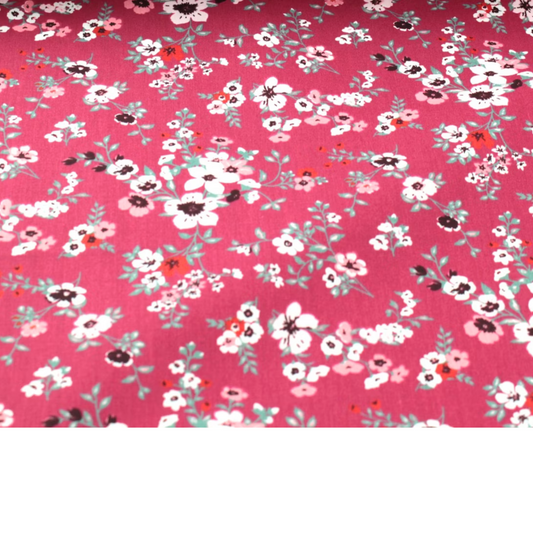 Coupon 45x45cm - Tissu coton Motif fleurs
