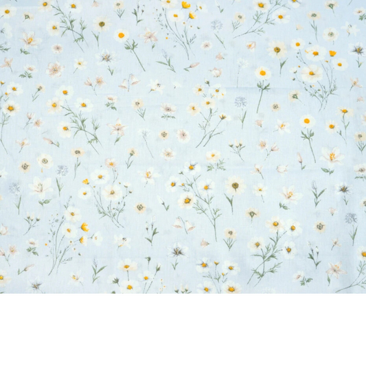 Coupon 50x50cm - Tissu coton Motif fleurs